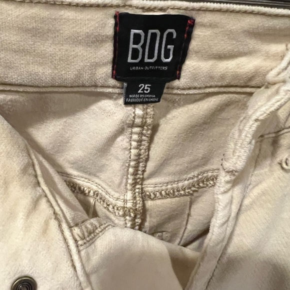 BDG Cream Straight Leg Pants Versatile Everyday Wear - Picture 3 of 5
